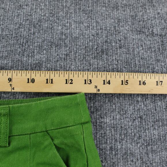 Maeve Pants Womens 0 The Avery Pleated Wide Leg Trousers Green Linen Blend Work - Picture 10 of 15